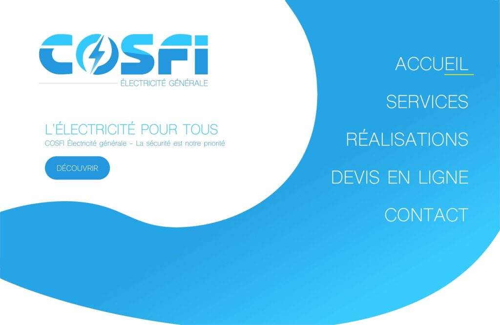 Cosfi - Électricité générale - Réalisation Webotop