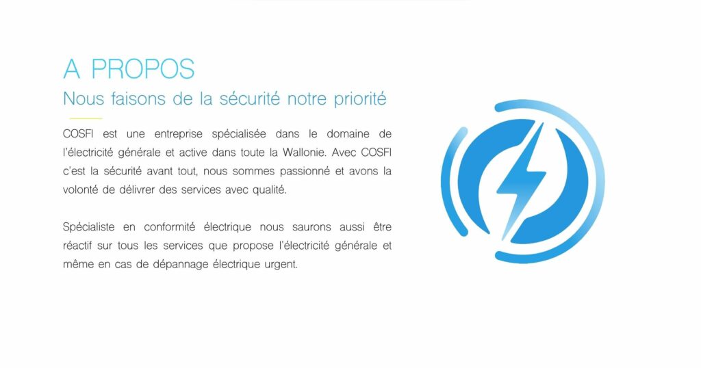 Cosfi - Électricité générale - Réalisation Webotop