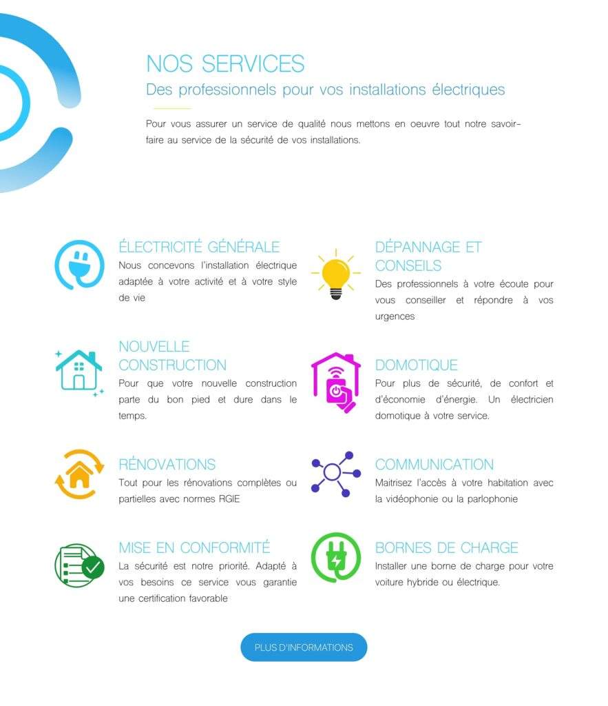 Cosfi - Électricité générale - Réalisation Webotop
