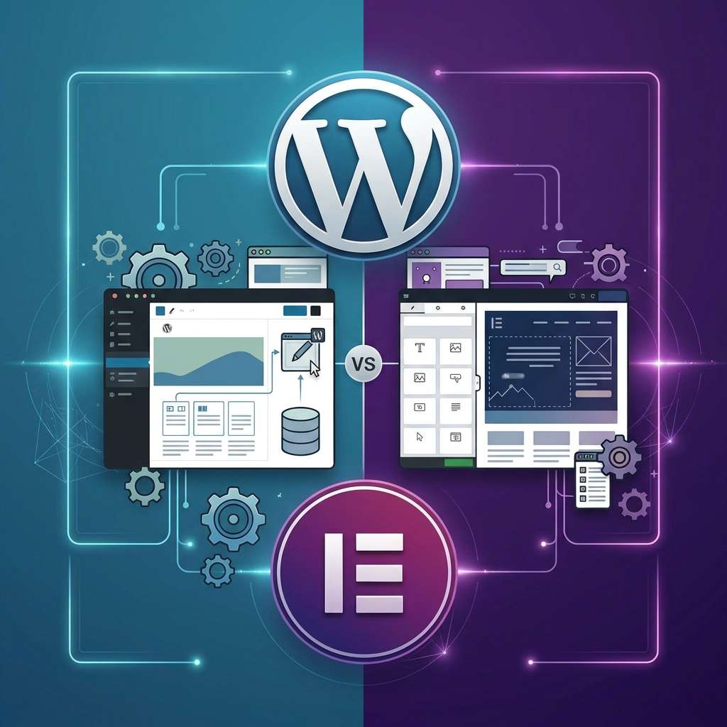 WordPress vs Elementor : deux approches différentes de la création de sites web